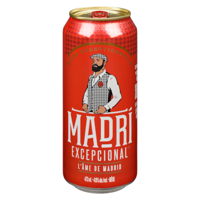 Madri Bière (Pièce d’identité requise au moment du ramassage) 4x473.0 ml, 0,80 $/100ml
