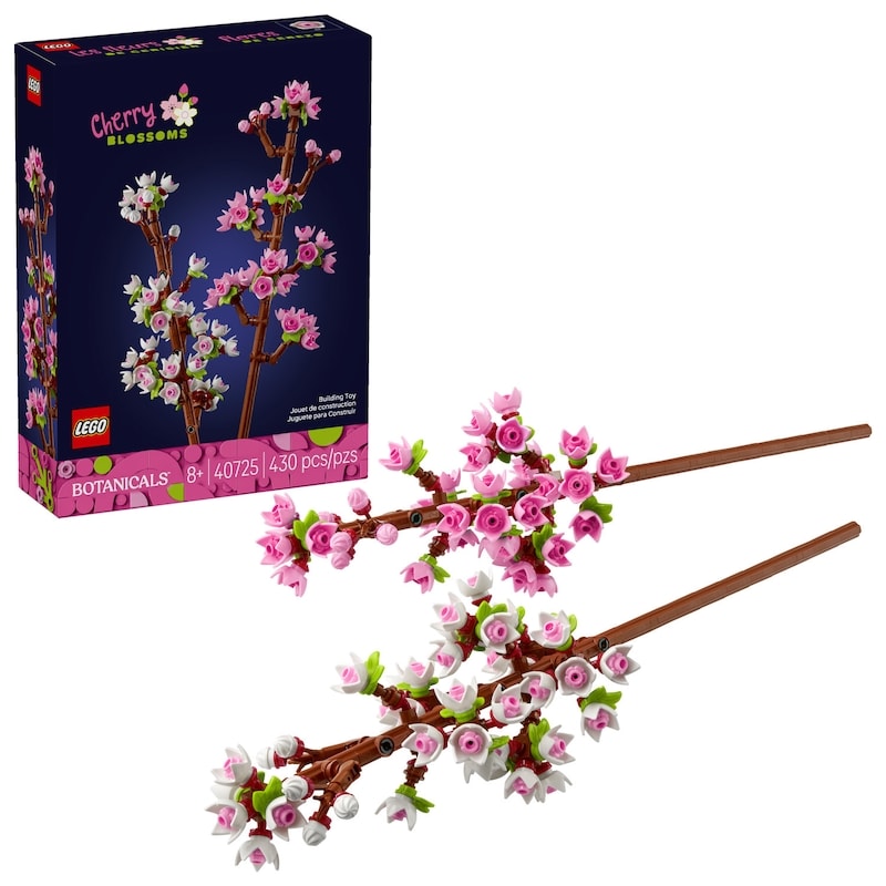 LEGO Cherry Blossoms Celebration Gift, White and Pink Cherry