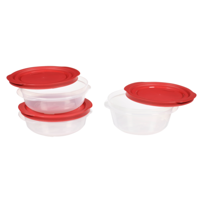 Rubbermaid Contenants de rangement pour aliments ronds, lot de 3 3 ea, 4,83 $/1ch