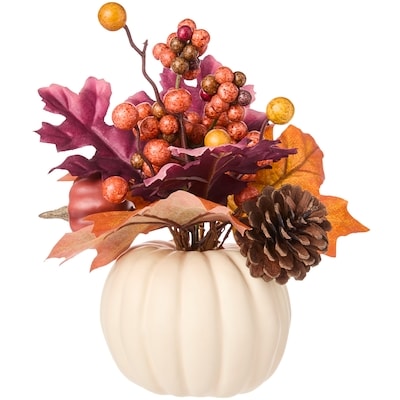 null Mini arrangement avec citrouille – blanc 1 ea, 7,00 $/1ch