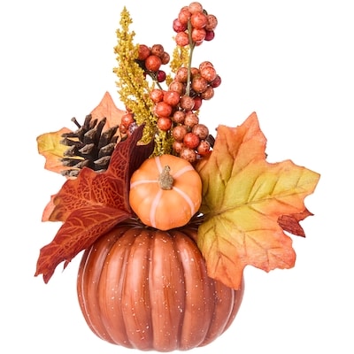 null Mini arrangement avec citrouille – orange 1 ea, 7,00 $/1ch