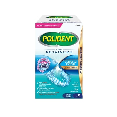 Polident For Retainers, 96ct 96 ea, $0.12/1ea