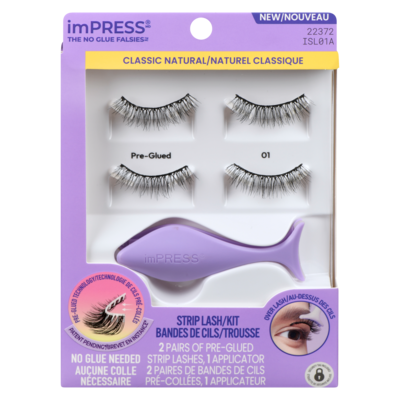 Kiss Strip Lash/Kit Classic Natural 1 ea, $15.99/1ea