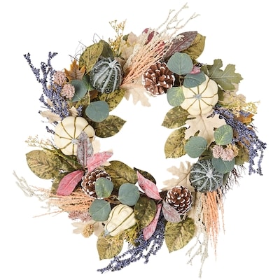 Life at Home Couronne de feuillage avec citrouilles   1 ea, 39,00 $/1ch