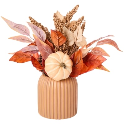 null Arrangement d’automne avec citrouille – orange 1 ea, 16,00 $/1ch
