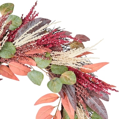 Fall Leaves and Berries Wreath