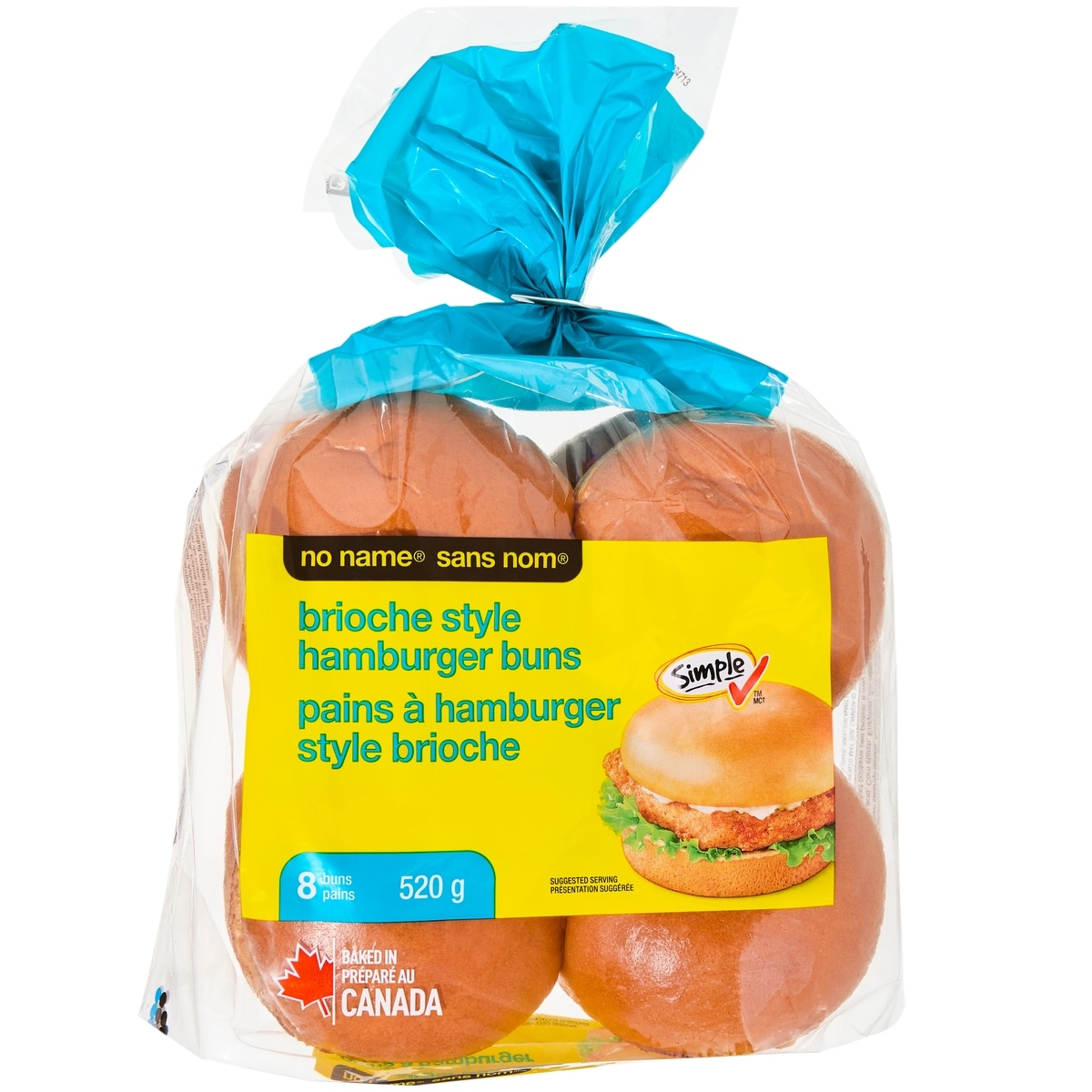 No Name Brioche Style Hamburger Buns