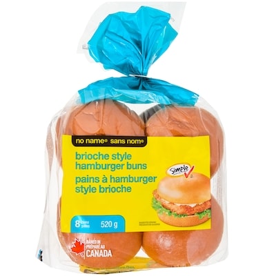 Sans Nom Pains à hamburger style brioche 520 g, 0,63 $/100g