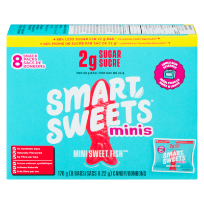 Smart Sweets Candy Mini Sweet Fish 176 g, $8.52/100g
