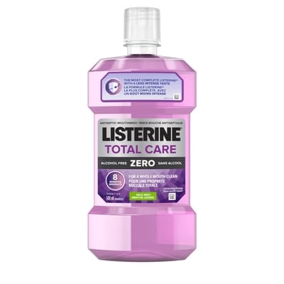 Listerine Total Care Zero Mouthwash, Alcohol Free 500 ml, $1.76/100ml