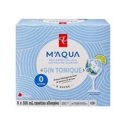 le Choix du Président Eau pétillante aux arômes de cocktail Gin tonique M’AQUA 6x355.0 ml, 0,26 $/100ml