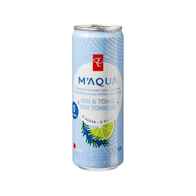 Eau pétillante aux arômes de cocktail Gin tonique M’AQUA
