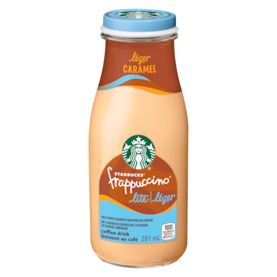 Starbucks Frappuccino léger au caramel 281 ml, 1,53 $/100ml