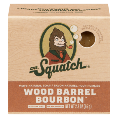 DR.Squatch Men's Natural Soap Wood Barrel Bourbon 65 g, $7.68/100g