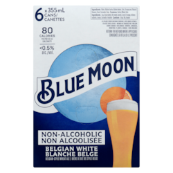 Blue Moon Belgian-Style Wheat Ale - 6x355.0 ml | Fortinos