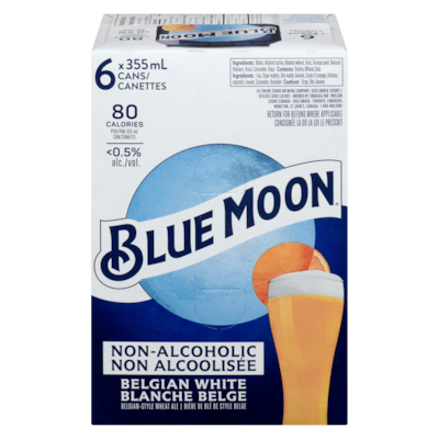 Blue Moon Bière de blé de style belge 6x355.0 ml, 0,80 $/100ml