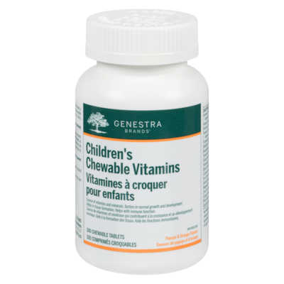 Genestra Children's Chewable Vitamins Papaya & Orange Flavour 100 ea, $0.38/1ea