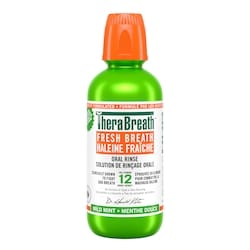 TheraBreath Oral Rinse Fresh Breath Mild Mint 473 ml, $2.54/100ml