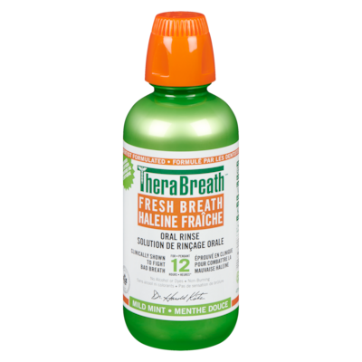 TheraBreath Oral Rinse Fresh Breath Mild Mint 473 ml, $3.17/100ml