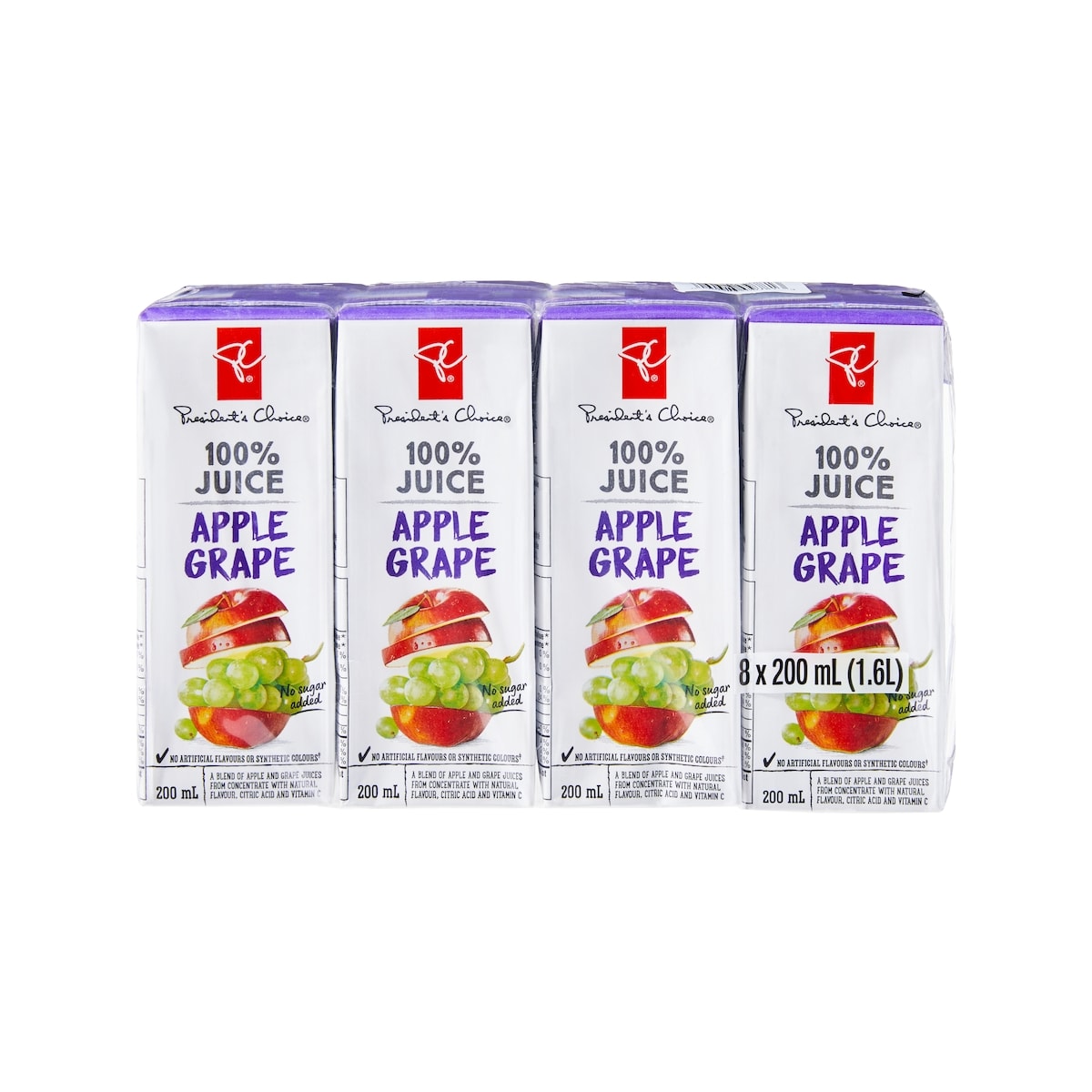 President's Choice 100% Apple Grape Juice Boxes
