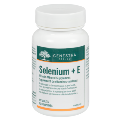 Genestra Selenium + E 60 ea, $0.53/1ea