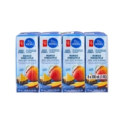 President's Choice Mango Pineapple Fruit Juice Beverage Boxes 8x200.0 ml, $0.26/100ml