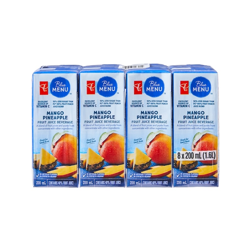 Mango Pineapple Fruit Juice Beverage Boxes