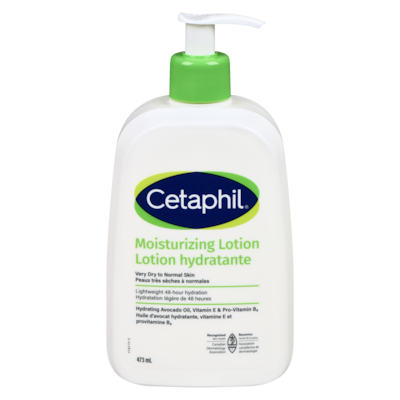 Cetaphil Lotion hydratante peaux très sèches à normales 473 ml, 4,23 $/100ml