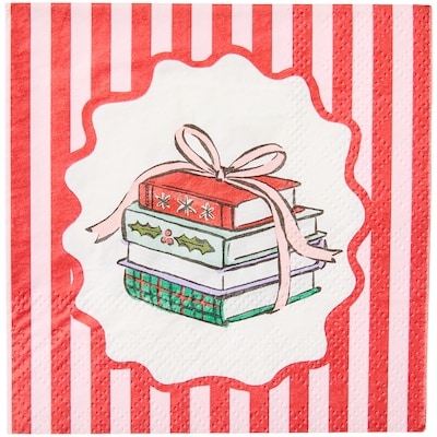 3 Ply Beverage Napkins 60 Pack - Books