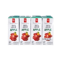 le Choix du Président Boîtes de jus, 100 % jus de pomme 8x200.0 ml, 0,28 $/100ml
