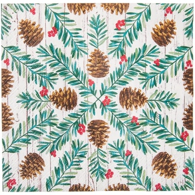 3 Ply Dinner Napkins 40 Pack - Pinecone