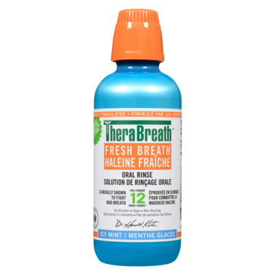 TheraBreath Oral Rinse Fresh Breath Icy Mint 473 ml, $3.17/100ml