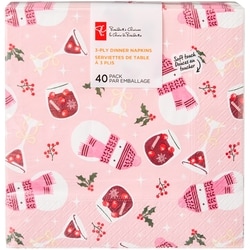 le Choix du Président Lot de 40 serviettes de table à 3 plis – bonshommes de neige 40 ea, 0,13 $/1ch