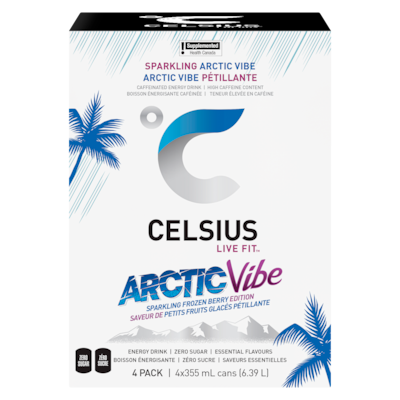 Celsius Energy Drink, Arctic Vibe 4x355.0 ml, $1.06/100ml