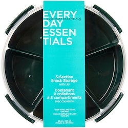 Everyday Essentials 5-Section Snack Storage with Lid - Green 1 ea, $10.00/1ea
