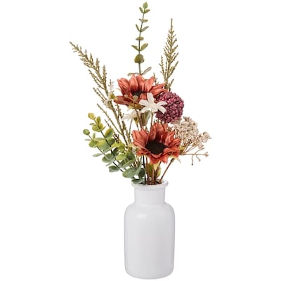 Life at Home Fleurs séchées bourgogne avec vase 1 ea, 10,00 $/1ch