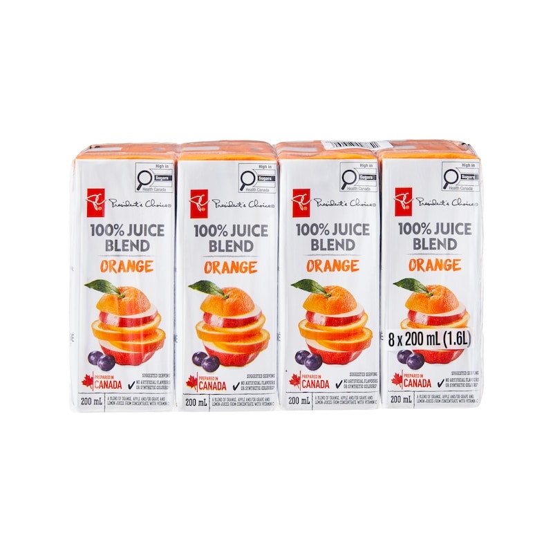 100% Orange Juice Blend Boxes