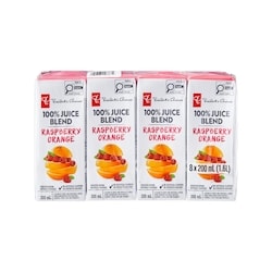 President's Choice 100% Raspberry Orange Juice Blend Boxes 8x200.0 ml, $0.31/100ml