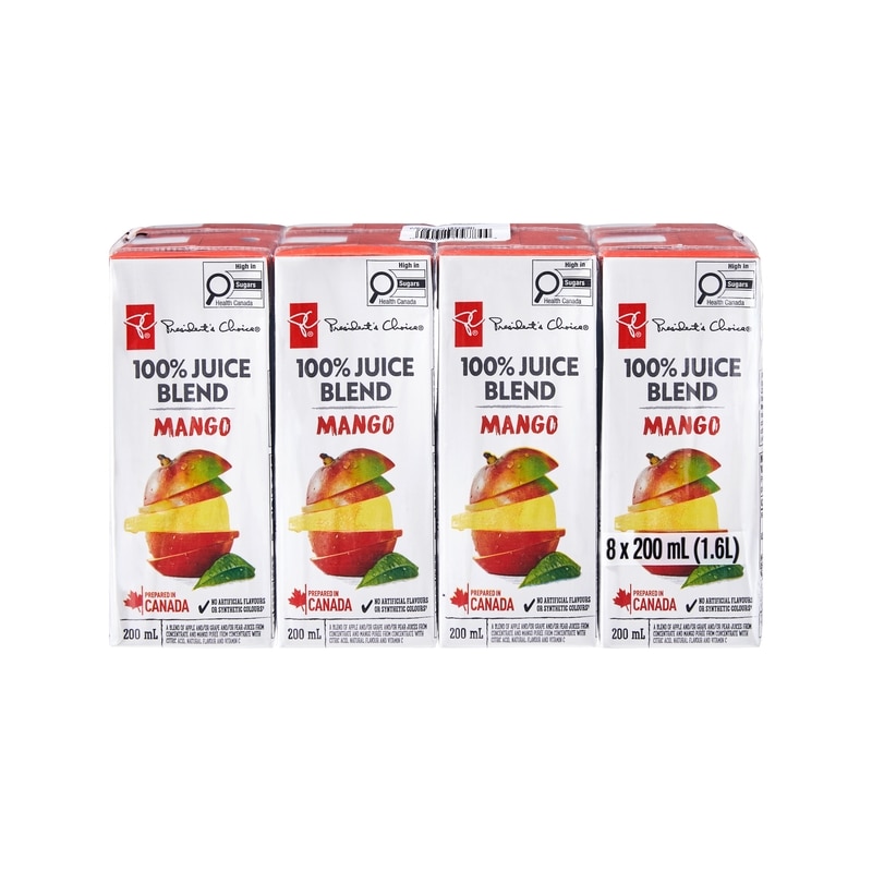 100% Mango Juice Blend Boxes