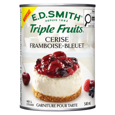 E.D. Smith Garniture pour tarte cerise framboise bleuet 540 ml, 1,29 $/100ml