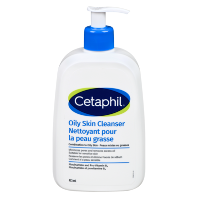 Cetaphil Nettoyant pour la peau grasse peaux mixtes ou grasses 473 ml, 4,23 $/100ml