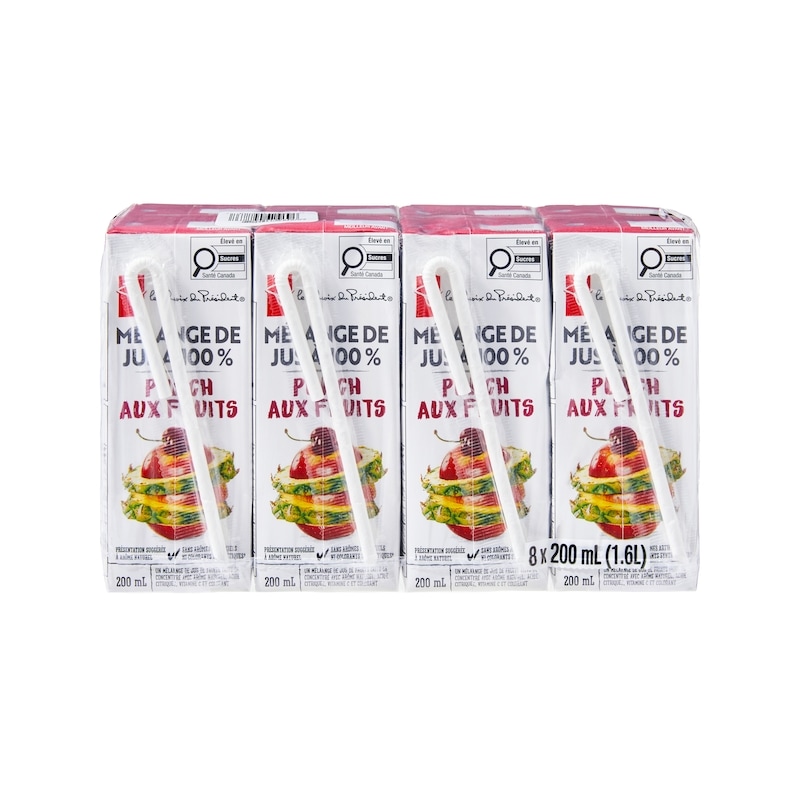 100% Fruit Punch Juice Blend Boxes