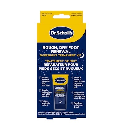 Dr. Scholl’s Traitement De Nuit, Réparateur Pour Pieds Secs Et Rugueux 85 g, 18,81 $/100g
