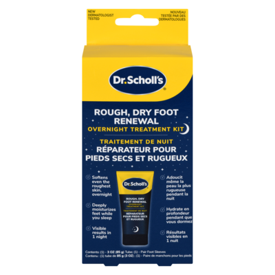 Dr. Scholl’s Traitement de nuit réparateur pour pieds secs et rugueux 85 g, 18,81 $/100g