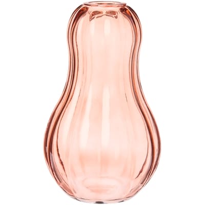 Life at Home Pumpkin Glass Vase - Orange 1 ea, $12.00/1ea