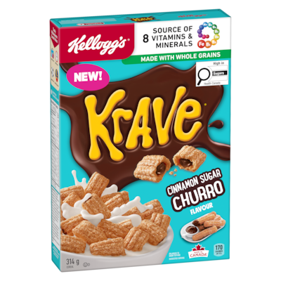 Krave Cereal Cinnamon Sugar Churro Flavour