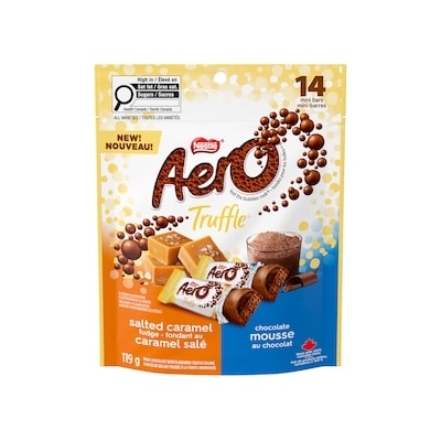 Nestlé Truffle Assorted Mini Bars, Salted Caramel Fudge & Chocolate Mousse 119 g, $5.29/100g