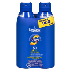 Coppertone Écran solaire fps 50 en vaporisateur emballage duo 2x215.0 ml, 8,83 $/100ml