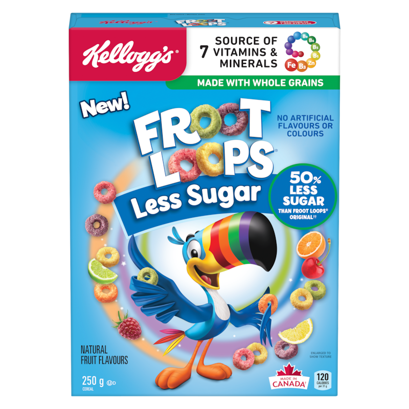 Froot Loops Cereal Less Sugar