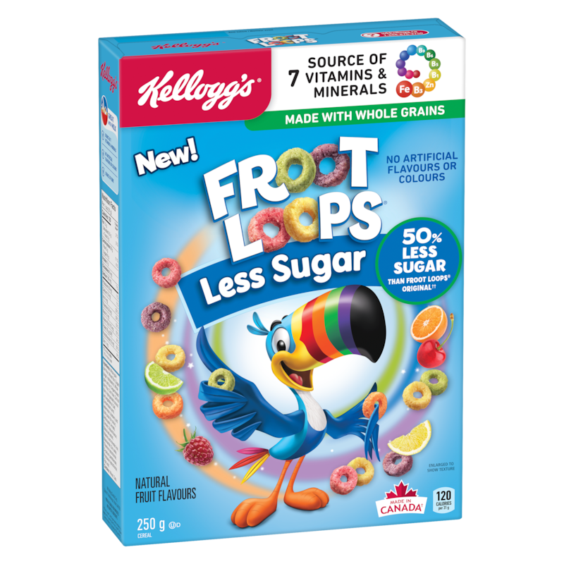 Froot Loops Cereal Less Sugar